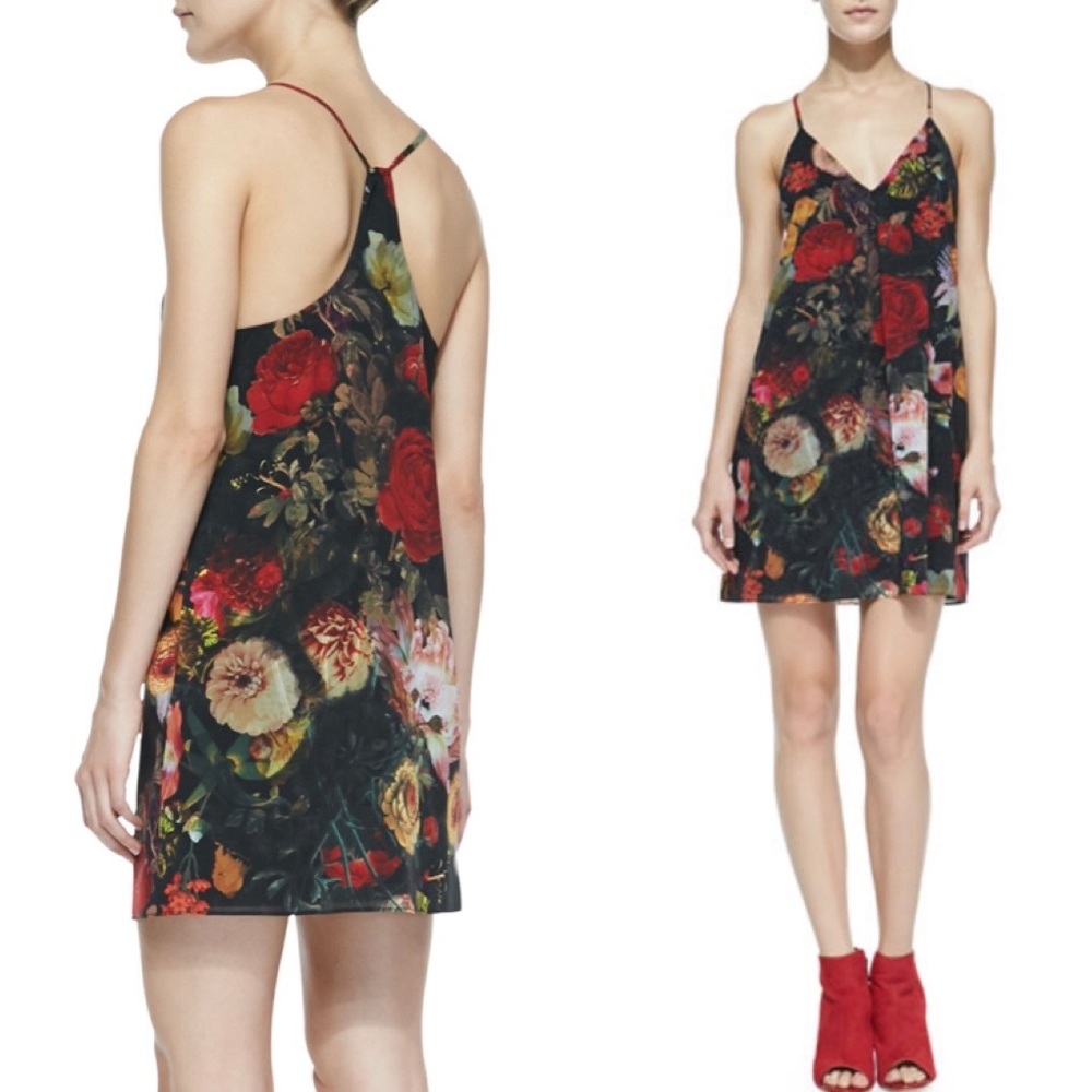 COPY - Alice + Olivia Fierra Floral Chiffon Dress
